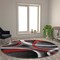 Flash Furniture Red 8' x 8' Modern Plush Abstract Area Rug KP-RG951-88-RD-GG - alternate 1